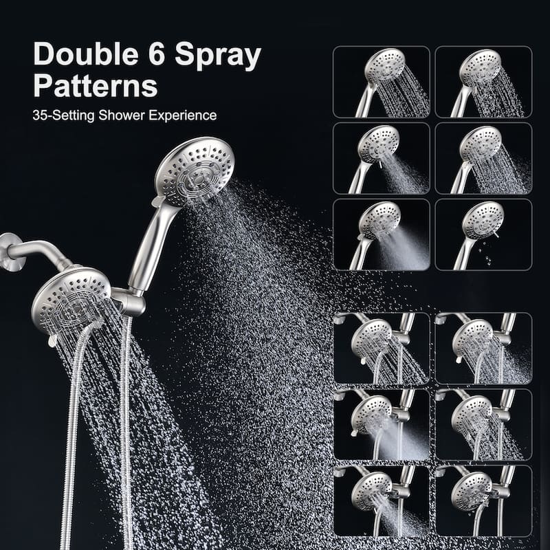 Proox 6 Sprayer Rainfall shower Faucet System Handheld Shower Combo Set Valve Included