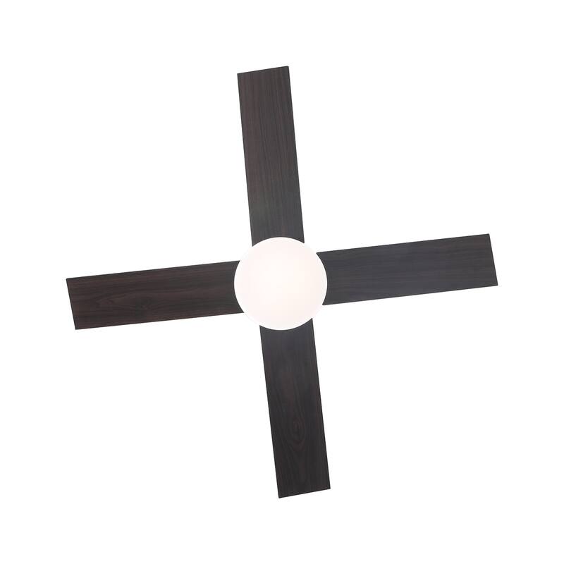 42'' Black Indoor Ceiling Fan with Light Remote Control