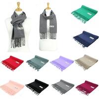 Super Soft Luxurious Classic Solid Cashmere Feel Winter Scarf