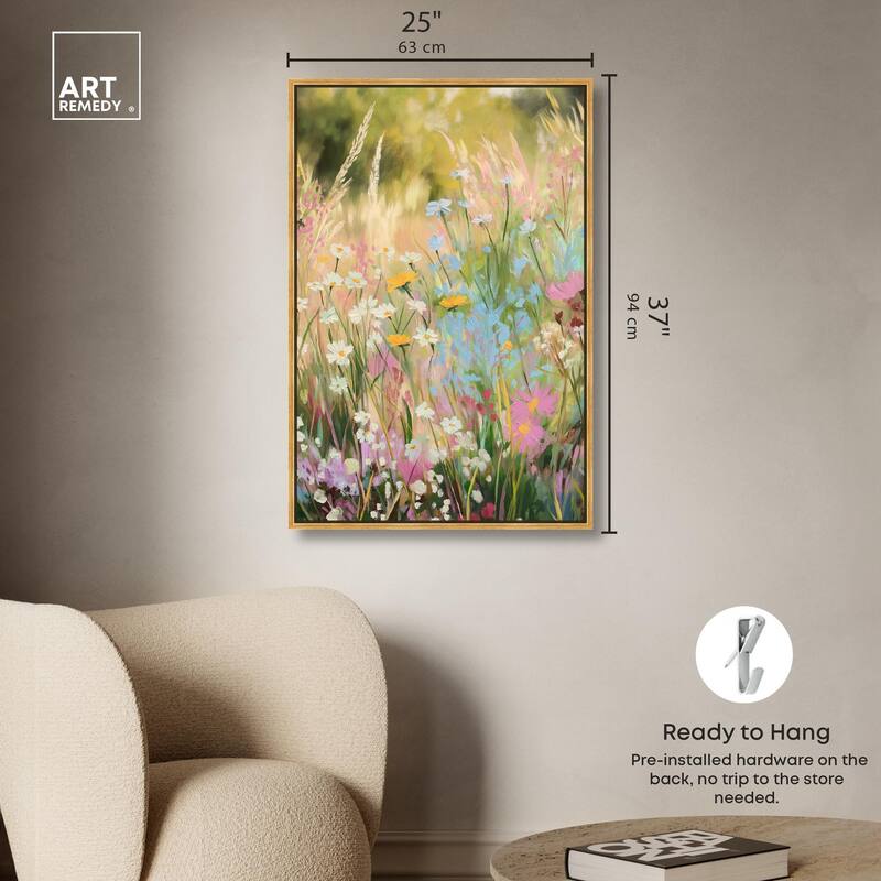 Floral Impressionism I Canvas by Art Remedy