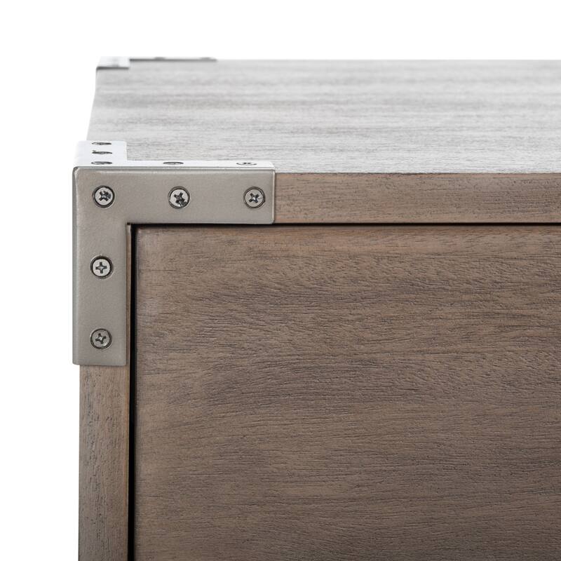 SAFAVIEH Couture Guitta 1-Drawer 1-Shelf Wood Nightstand