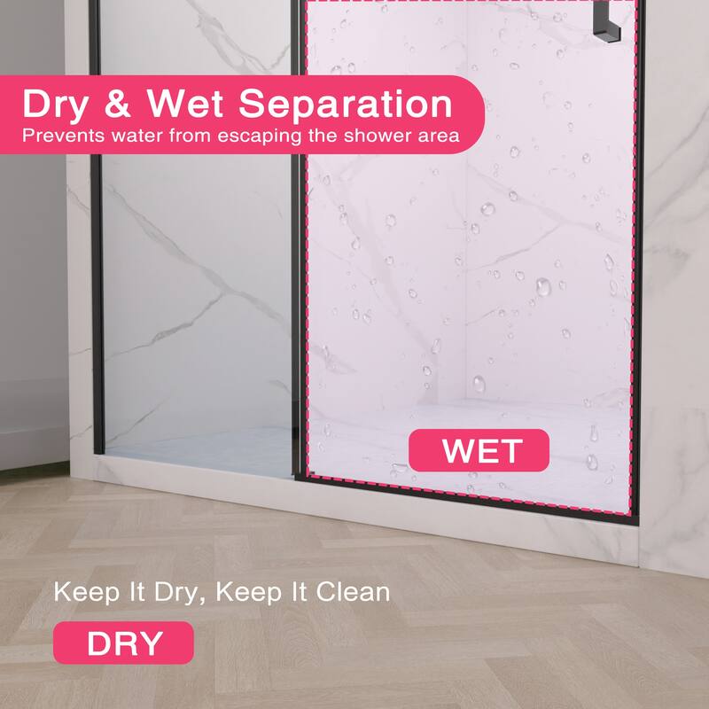 Semi-Frameless Sliding Shower Door