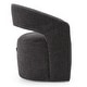 preview thumbnail 4 of 7, Modrest Angie Modern Dark Grey Fabric Accent Chair