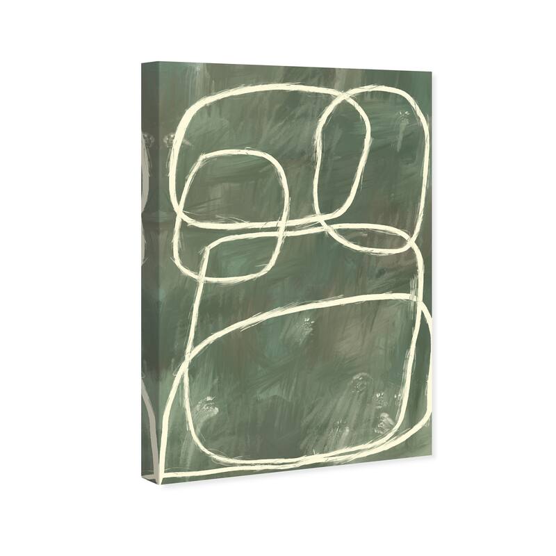 Wynwood Studio Canvas Abstract Like Old School Green and Army Green Modern & Contemporary Wall Art Canvas Print