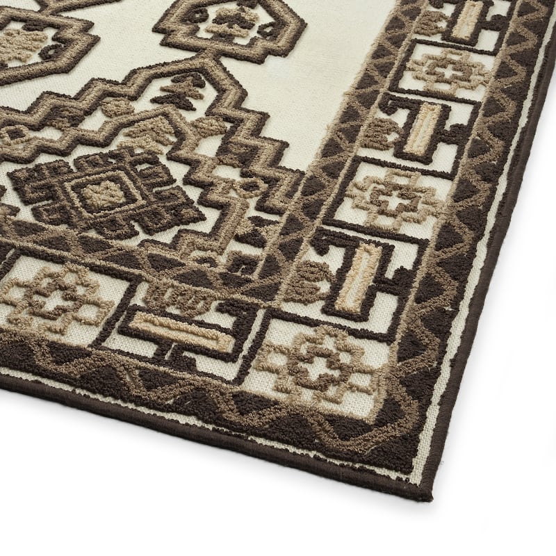 Charlotte Collection Blue Hand Tufted Indoor Area Rug