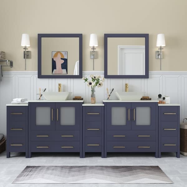 96 Inch Double Bathroom Vanity Vanity Art London 96