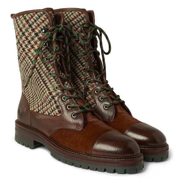 mens calf hair boots