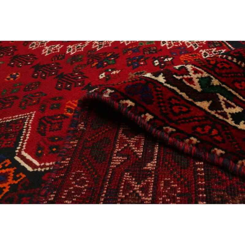 ECARPETGALLERY Hand-knotted Melis Vintage Red Wool Rug - 5'7 x 8'9