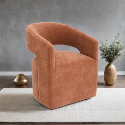 Furniture of America Rivena Modern 26-inch Fabric Accent Chair with Casters