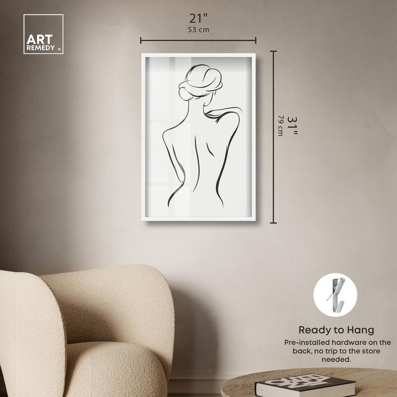 Woman in Contour III Shadowbox by Art Remedy