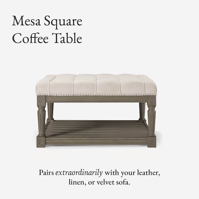 Maven Lane Mesa Square Upholstered Coffee Table