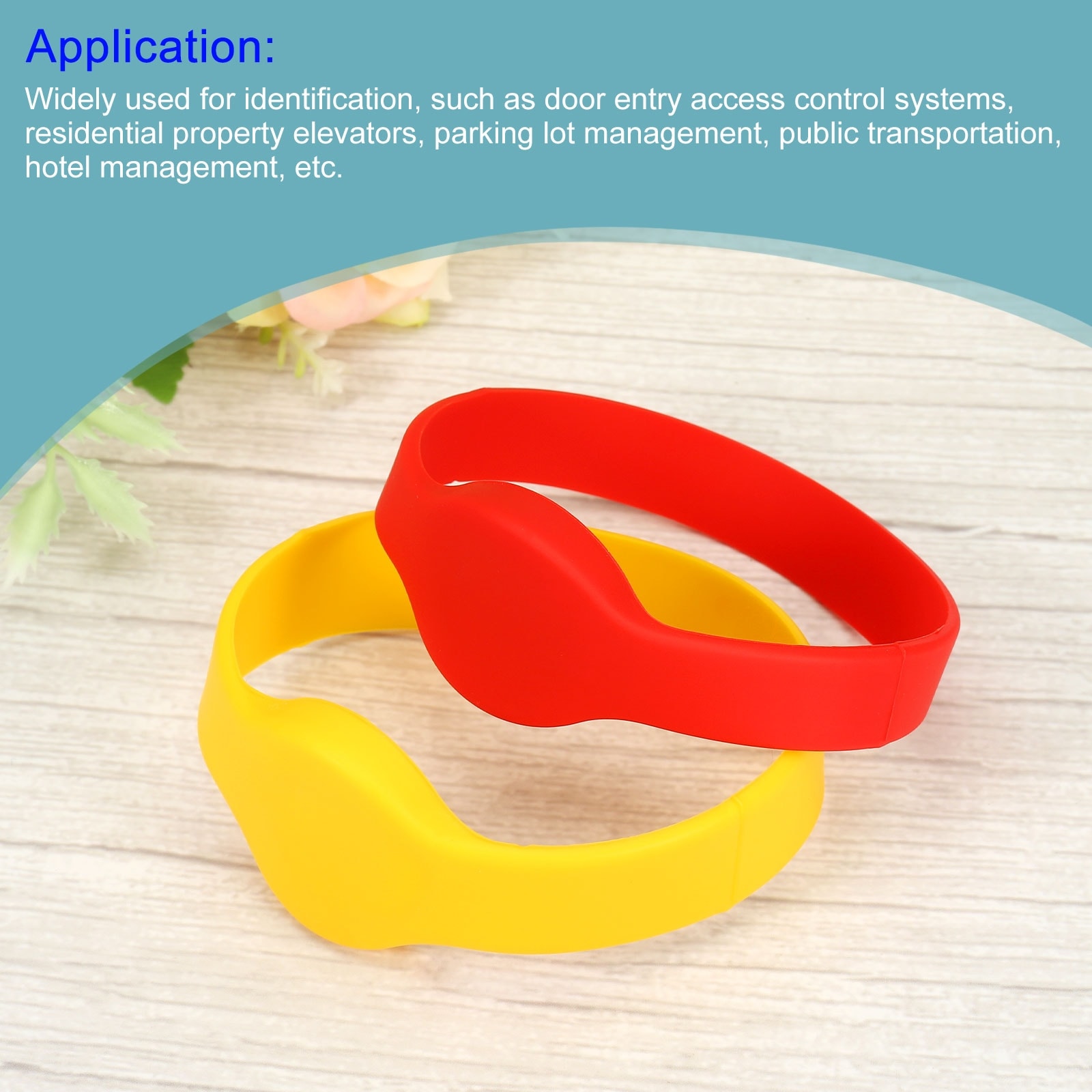 3Pcs ID Card Key Wristband RFID Proximity 125KHz TK4100 Read