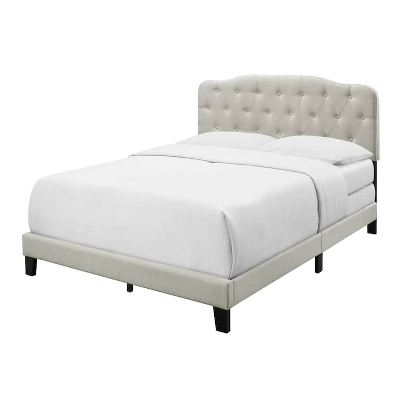Copper Grove Mantes Upholstered Panel Bed