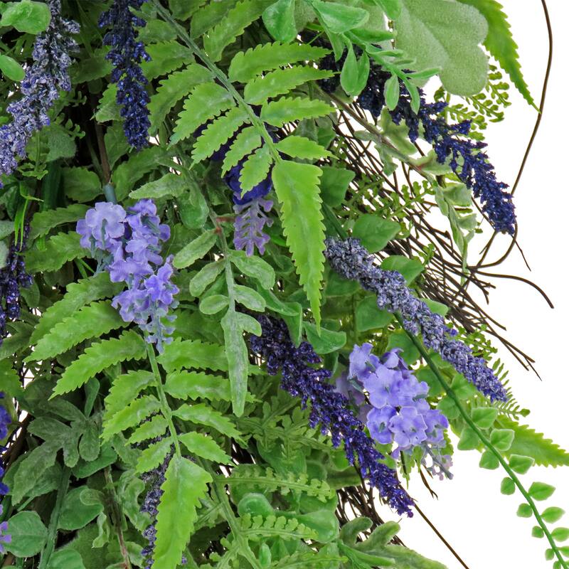 National Tree Company 30 in. Fern and Astilbe Flowers Teardrop - 30 in