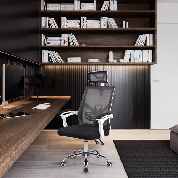 slide 4 of 11, CO-Z Ergonomic Desk and Office Chair, Adjustable Height, Tilt Black