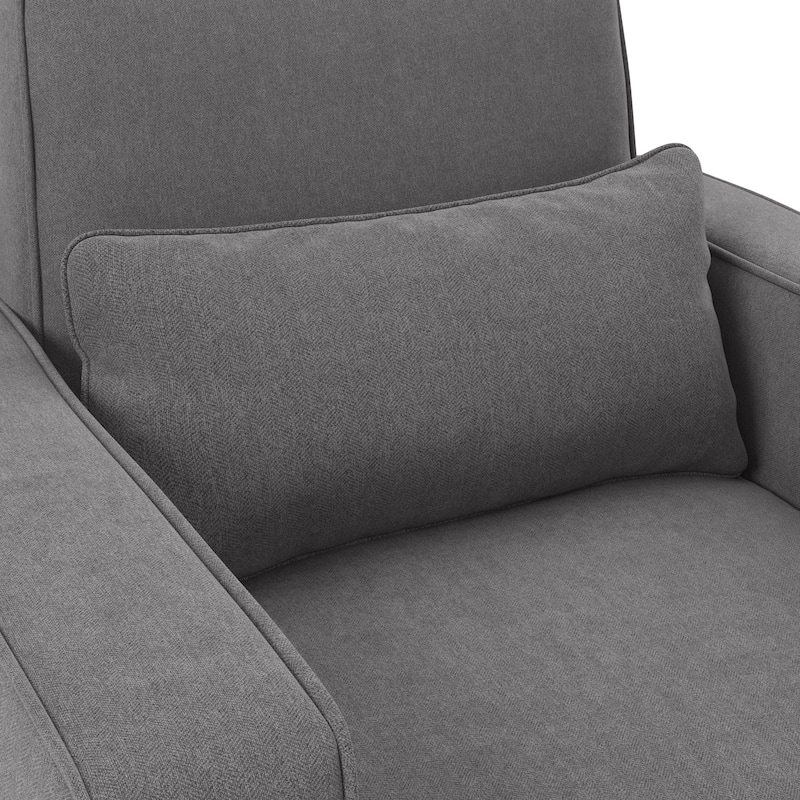 Bush Furniture Stockton Living Room Accent Chair with Ottoman Set