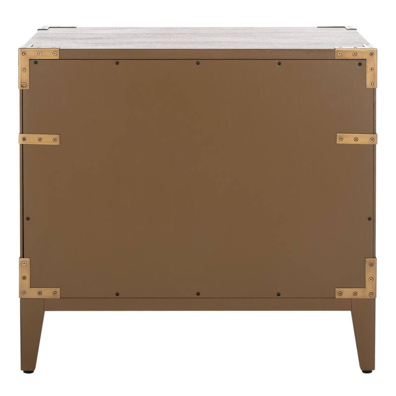 SAFAVIEH Couture Guitta 1-Drawer 1-Shelf Wood Nightstand