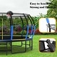preview thumbnail 5 of 11, 16 ft. Blue Round Outdoor Trampoline with Enclosure Net