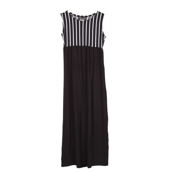 girls black maxi dress