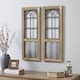 FirsTime & Co. Willow Farmhouse Window Wall Plaque Set - Brown