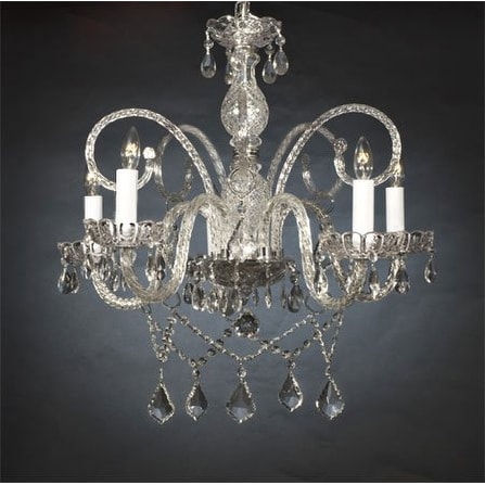 Swarovski Crystal Trimmed Chandelier Lighting Crystal Chandelier - Chandeliers For Bedrooms by Overstock.com