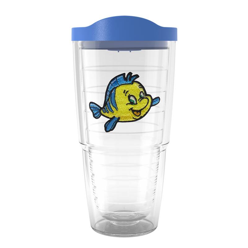 Tervis Disney The Little Mermaid Flounder Made in USA Double Walled Insulated Travel Tumbler, Classic - 24oz