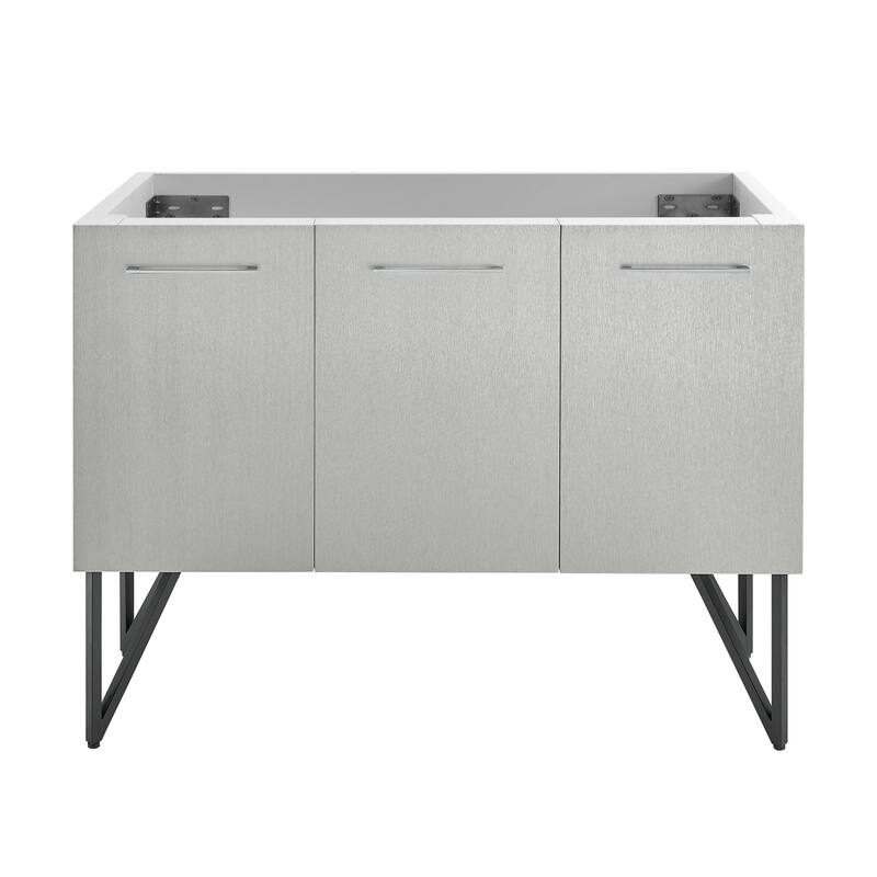 Swiss Madison SM-BV234-C Annecy 48" Single Free Standing Vanity - Brushed Grey - Ash Finish