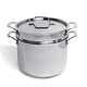 preview thumbnail 1 of 1, BergHOFF Professional Tri-Ply 18/10 Stainless Steel 9.5" Stockpot with SS Lid, 8qt. Silver