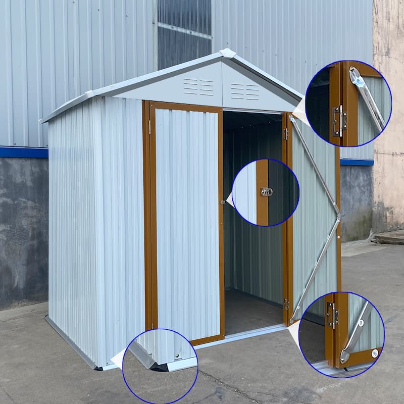 6FTx4FT Outdoor Storage Sheds Tool Storage Shed with Door