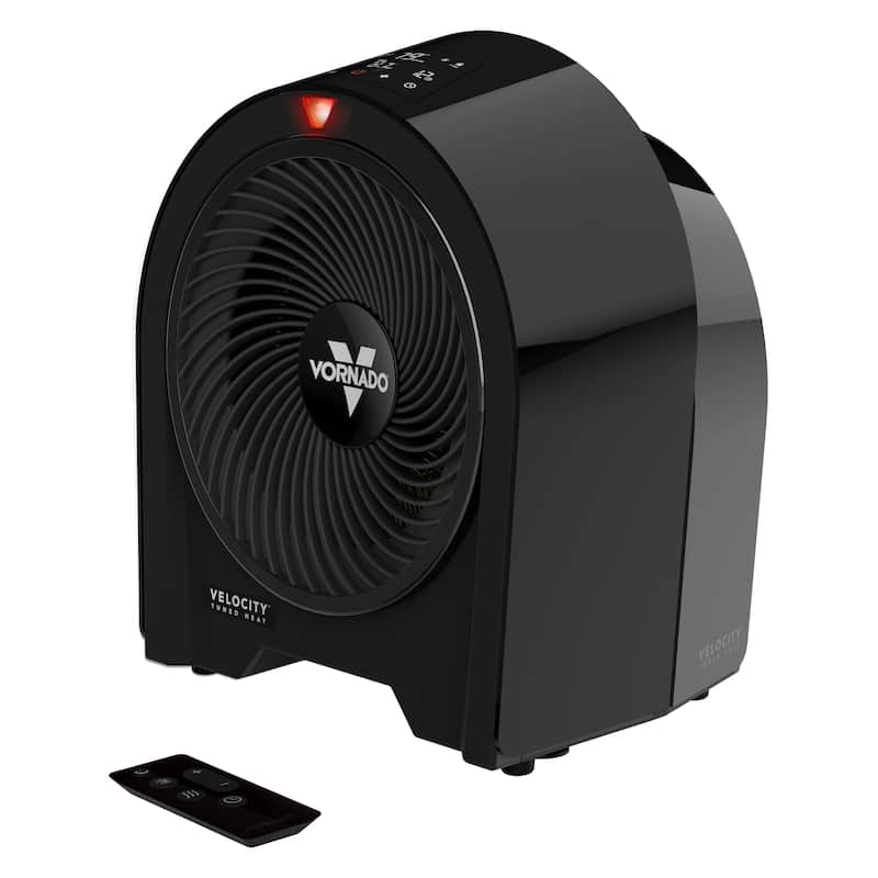 Vornado Velocity 5R Whole Room Space Heater with Remote, Digital Display - Black