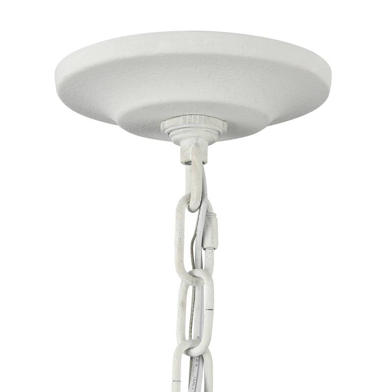 Elk Home Breezeway White Coral Finish With Pendant
