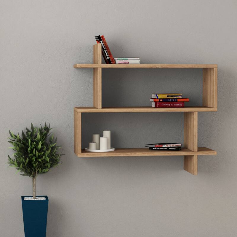 Westcott Modern Wall Shelf - Oak