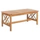 preview thumbnail 17 of 117, SAFAVIEH Fontana 4-piece Acacia Solid Wood Outdoor Conversation Patio Set