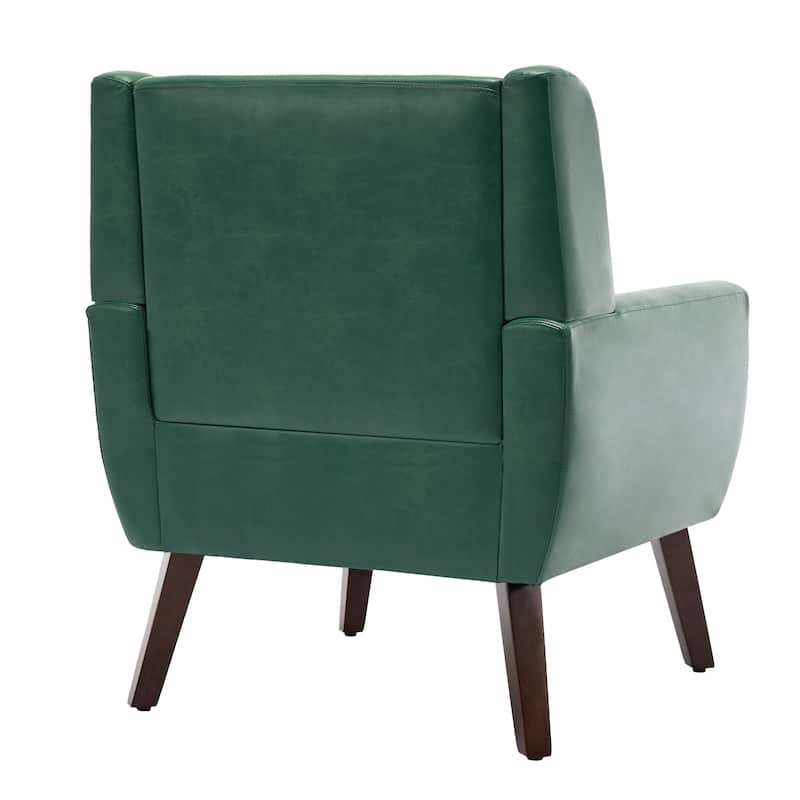 PU Leather Accent Chair Living Room Upholstered Armchair