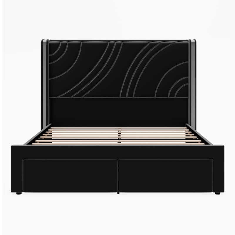 Exquisite Upholstered Bed with Exceptional Storage and Stylish Appeal for Dreamy Slumber