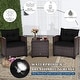 preview thumbnail 23 of 81, Costway 3PCS Patio Rattan Furniture Set Cushioned Conversation Set - See Details