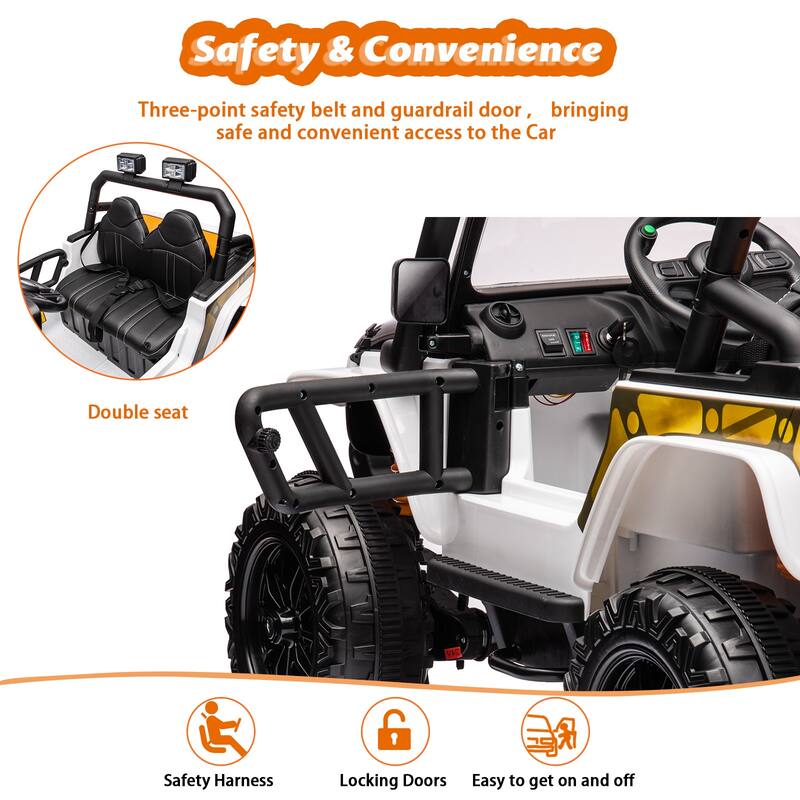 2 Seater Ride On Truck, with Parent Remote Control