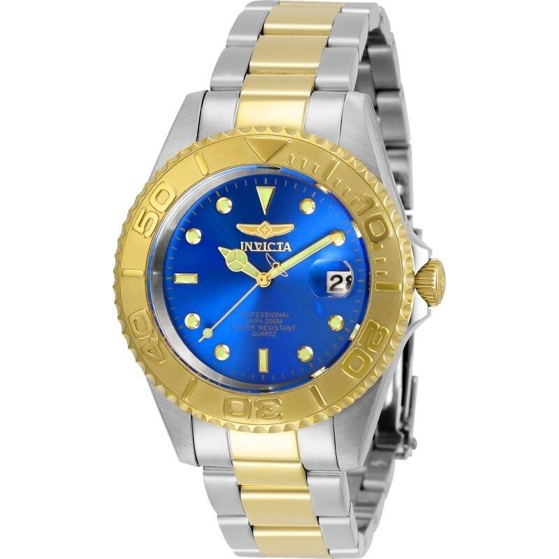 Invicta Men's 29942 Pro Diver Quartz 3 Hand Blue Dial Watch