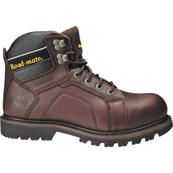 Shop Roadmate Boot Co. Men's Gravel 6" WP Steel Toe Shock Absorbing Work Boot Moondance Oil Full