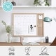 preview thumbnail 20 of 34, Martha Stewart Dry Erase Magnetic Monthly Calendar/Cork Board - Woodgrain Frame