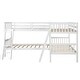 preview thumbnail 7 of 16, Twin Size L-Shaped Pine Wood Bunk Bed, Separatable to 2 L-Shaped Beds