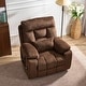preview thumbnail 22 of 22, Overstuffed Chenille Power Lift Recliner,Lay Flat 71.5 " Length, Dual Motors Recliner with Massage/Heat Infinite Position
