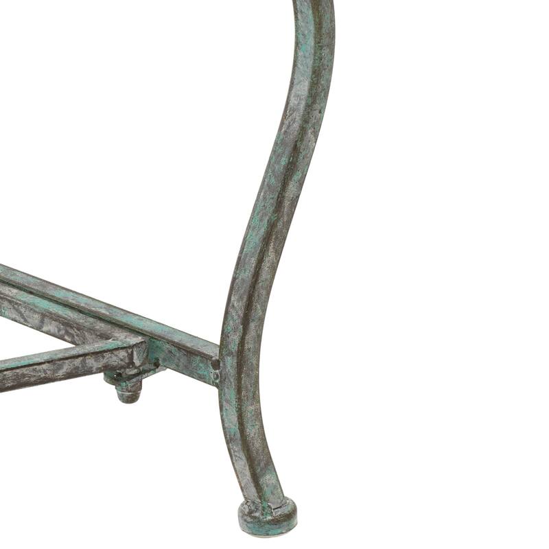 SAFAVIEH Outdoor Kyara Victorian Iron 52-inch Bench - 52Wx16Dx26H