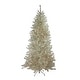 preview thumbnail 2 of 6, Sheer Champagne Artificial Tinsel Christmas Tree - 7 ft Clear Light - 7 Foot