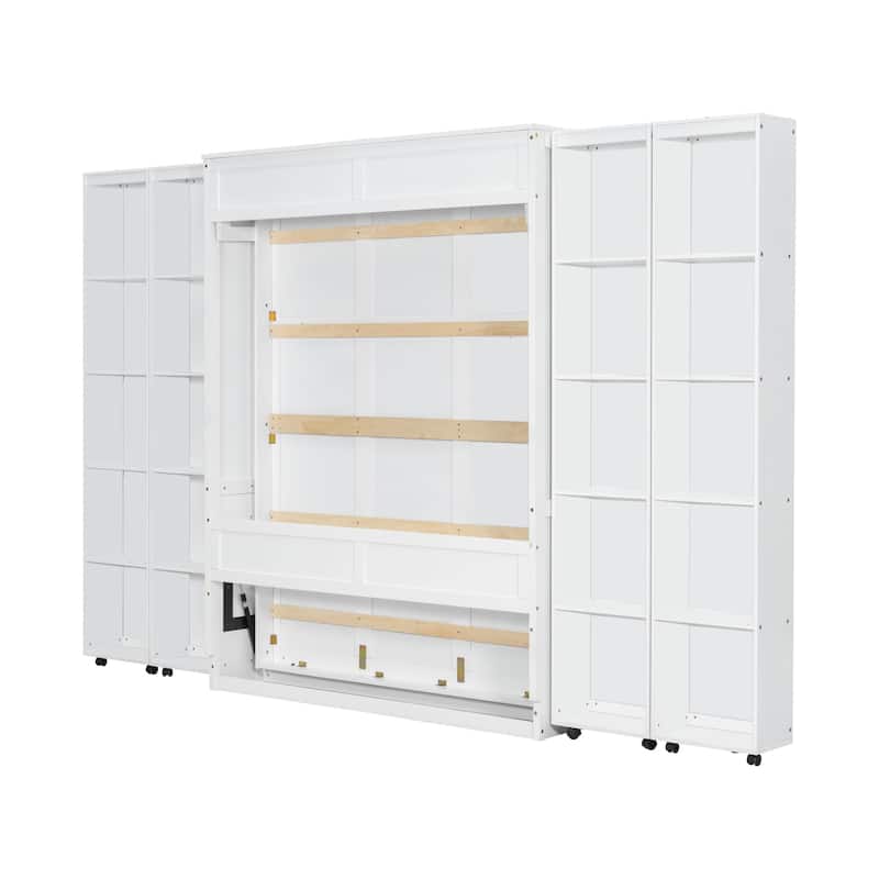 Queen Murphy Bed with Storage Doors