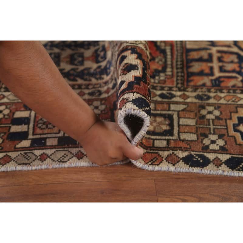 Garden Design Bakhtiari Persian Antique Area Rug Handmade Wool Carpet - 6'7"x 10'1"