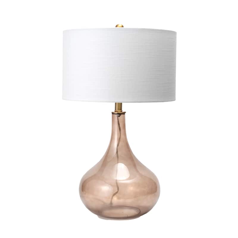 Nuloom Farrell 26" Glass Table Lamp - 15"W x 15"D x 25.5"H