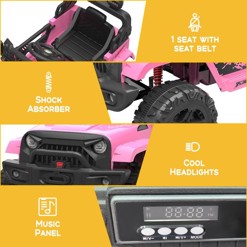 12V Ride Truck Car for Kids Electric Vehicles with Remote Control
