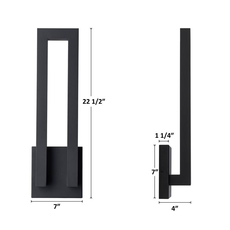 C Cattleya 22.5in Integrated LED Outdoor Wall Sconce