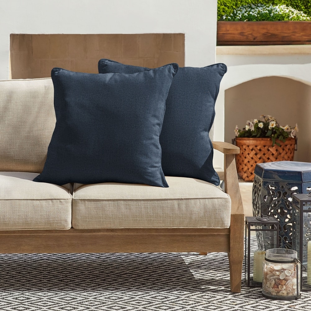 Sorra Home Sunbrella Outdoor Corded Pillow Set of 2